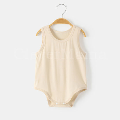 Summer Breeze Plain Modal Sleeveless Bodysuits