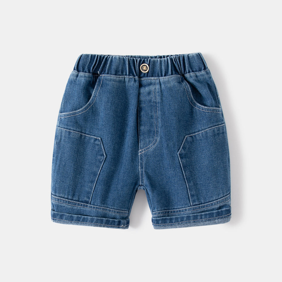 Summer 100% Cotton Boys Denim Jeans Shorts