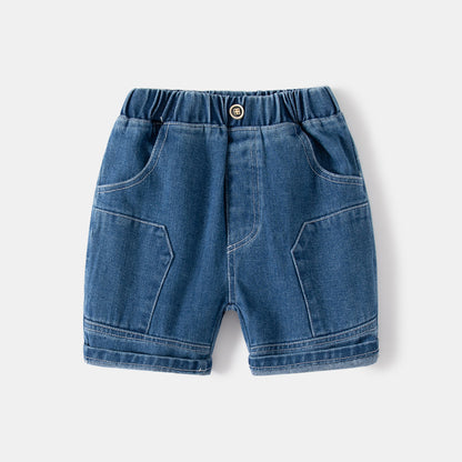 Summer 100% Cotton Boys Denim Jeans Shorts
