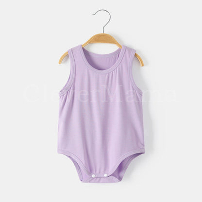 Summer Breeze Plain Modal Sleeveless Bodysuits