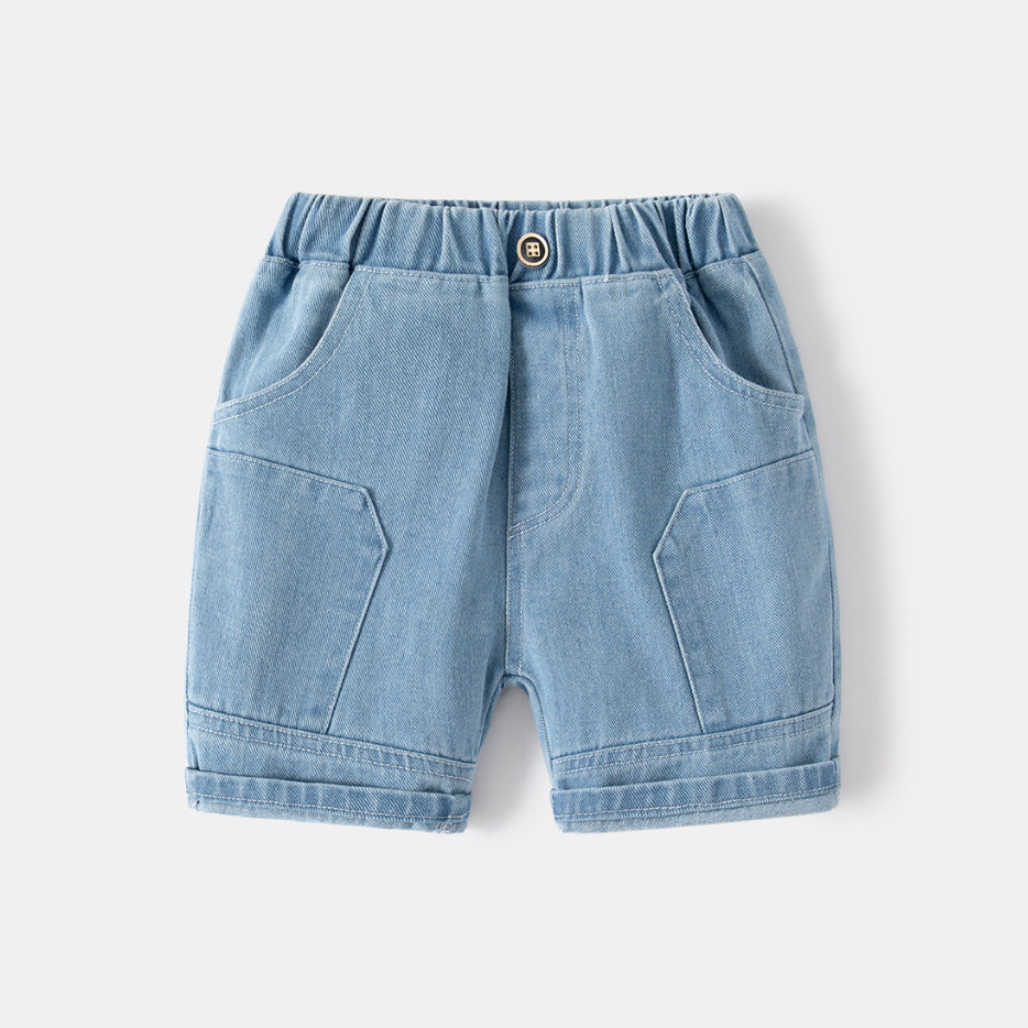 Summer 100% Cotton Boys Denim Jeans Shorts
