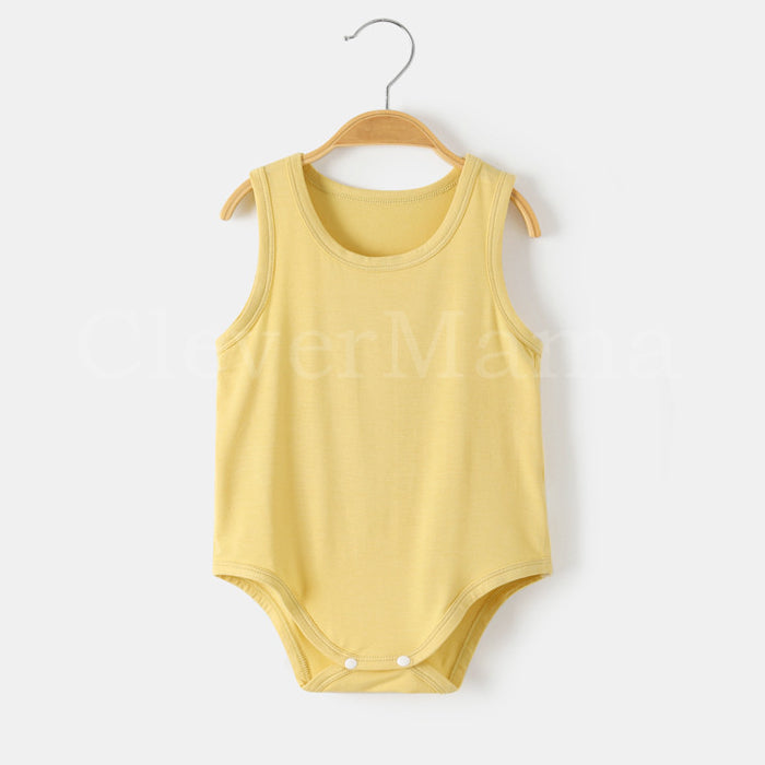 Summer Breeze Plain Modal Sleeveless Bodysuits