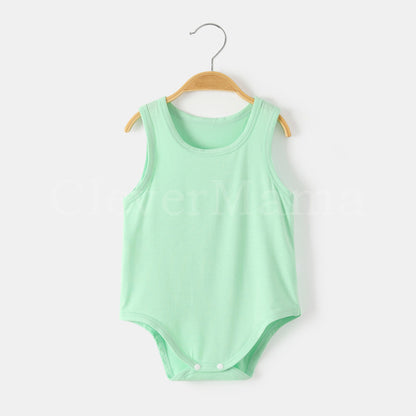 Summer Breeze Plain Modal Sleeveless Bodysuits