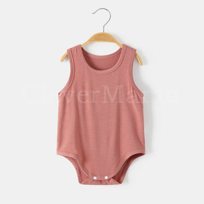 Summer Breeze Plain Modal Sleeveless Bodysuits