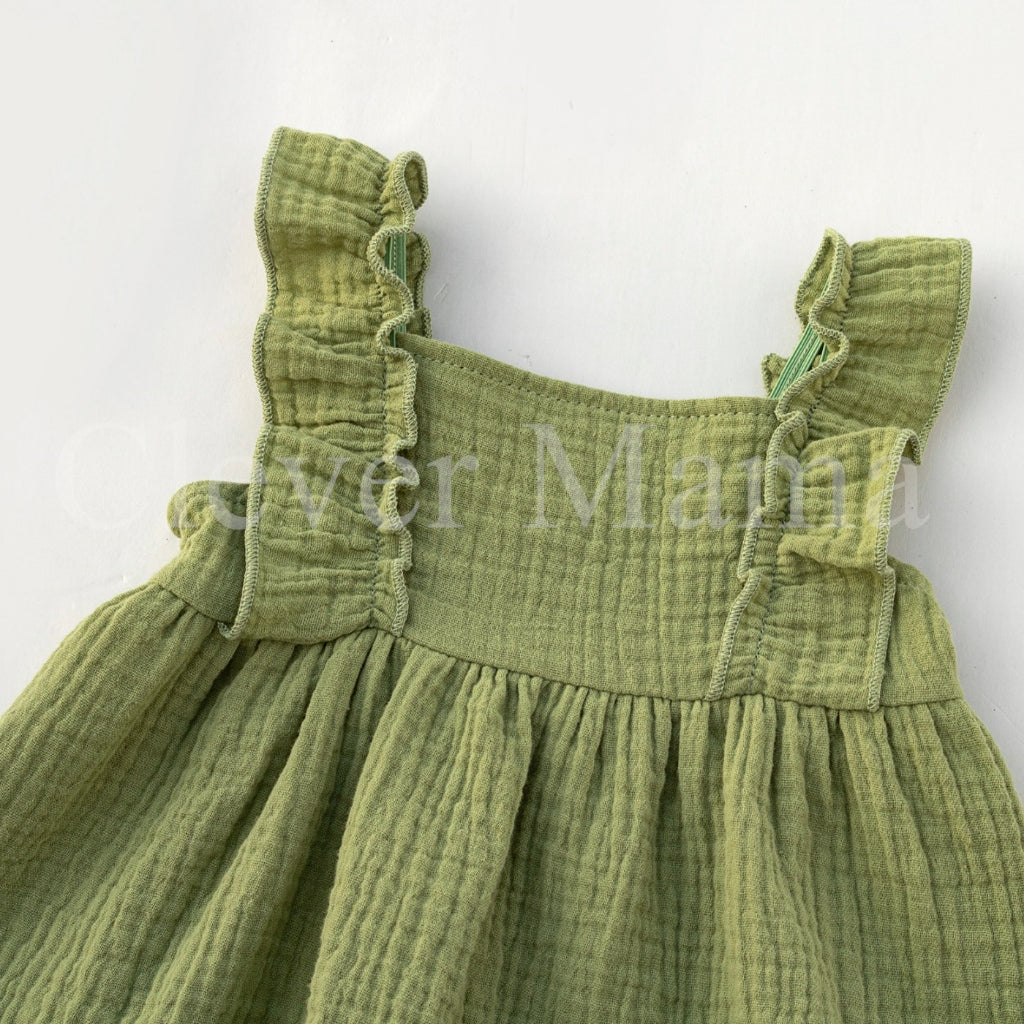 Petal Puff Muslin Cotton Baby Girl 3in1