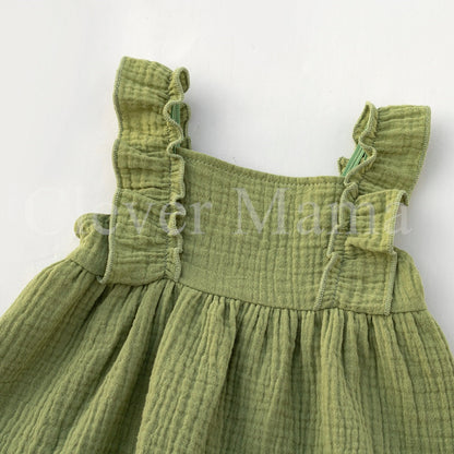 Petal Puff Muslin Cotton Baby Girl 3in1