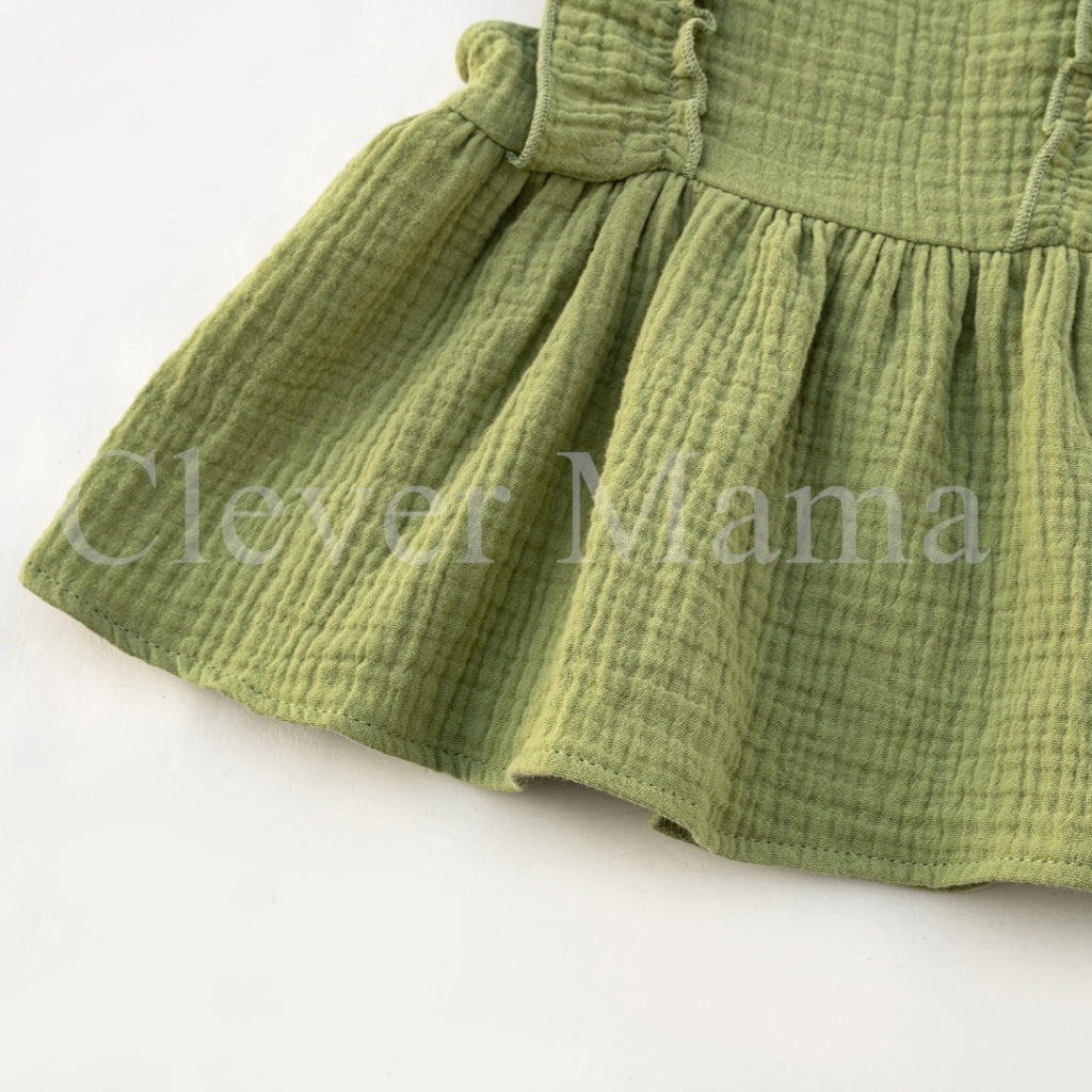 Petal Puff Muslin Cotton Baby Girl 3in1